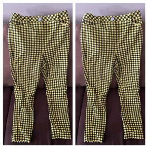Black&yellow twist pants